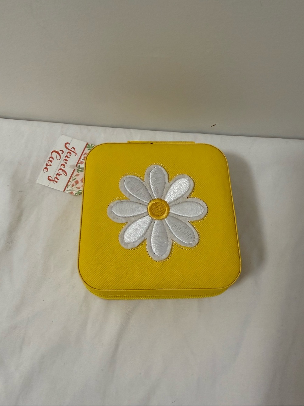 Yellow Daisy Travel Jewelry Case